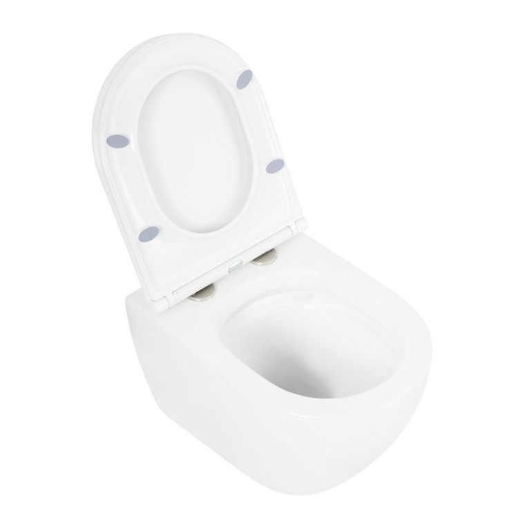 Сиденье дюропласт, soft close, металлическое крепление Cezares CZR-2316-SC