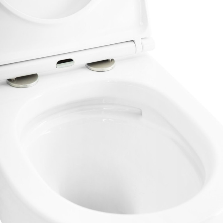 Сиденье дюропласт, soft close, металлическое крепление Cezares CZR-2316-SC