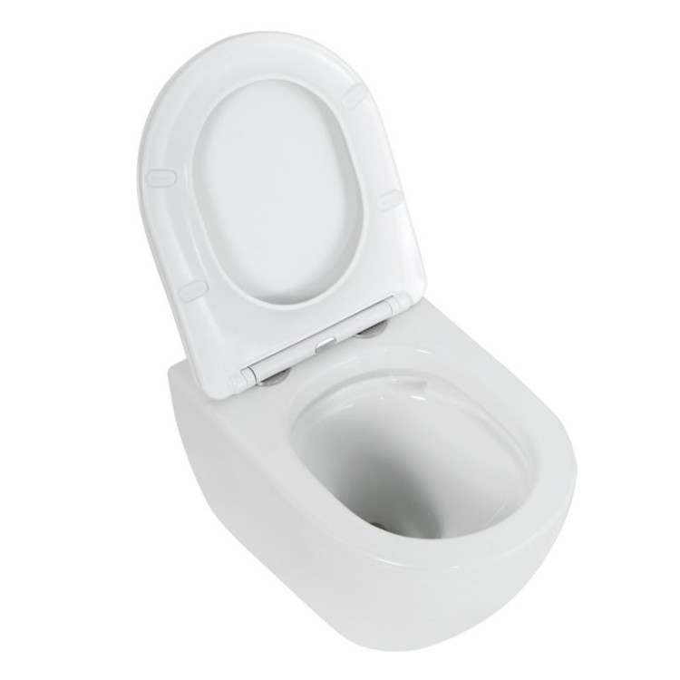 Сиденье дюропласт, soft close, металлическое крепление Cezares CZR-2316-SC