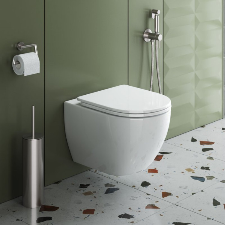 Сиденье дюропласт, soft close, металлическое крепление Cezares CZR-2316-SC