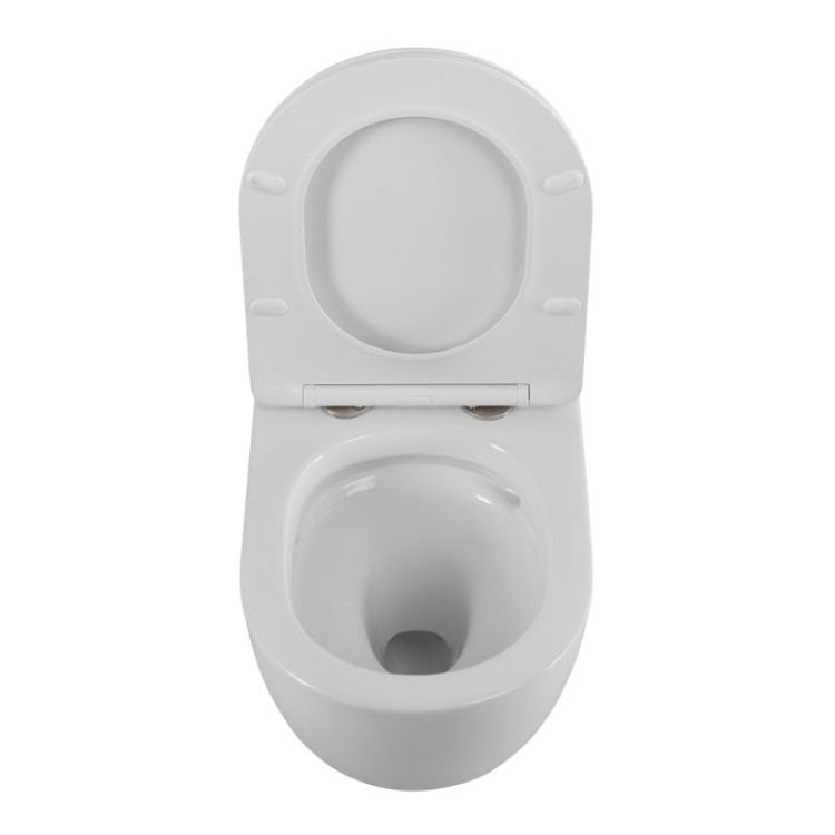 Сиденье дюропласт, soft close, металлическое крепление Cezares CZR-2316-SC