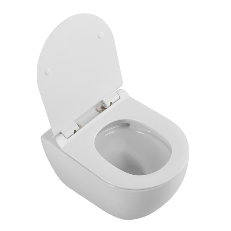 Сиденье дюропласт, soft close, металлическое крепление Cezares CZR-2316-SC