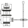 Донный клапан для раковины Cezares CZR-SA2-02