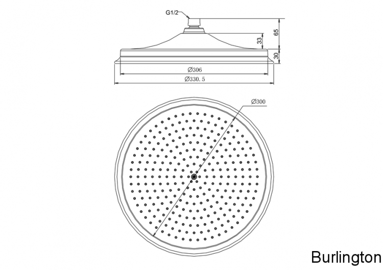 Душевая насадка 12' [V60]