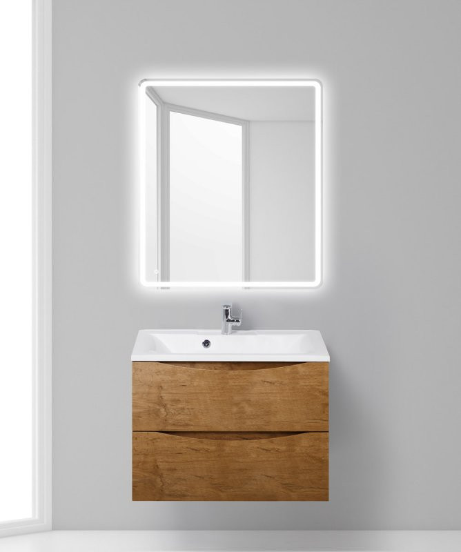 База под раковину подвесная с двумя выкатными ящиками, 750x450x500 BelBagno MARINO-750-2C-SO-RN-P