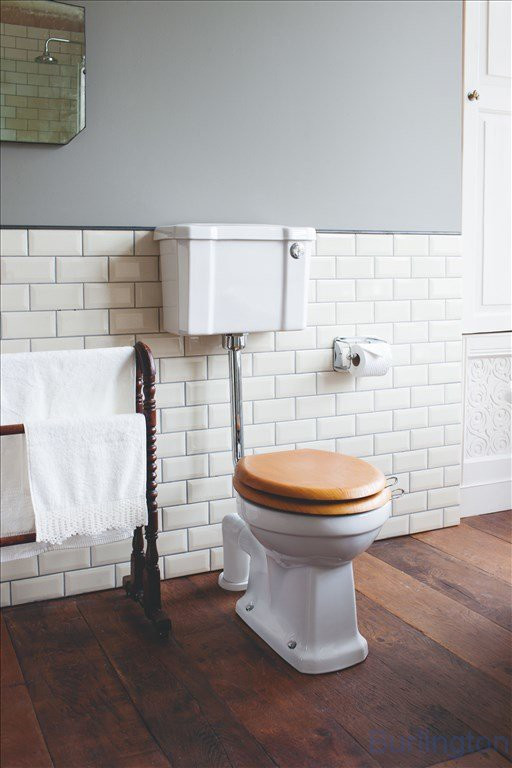 Унитаз с низким бачком 51см, с кнопкой