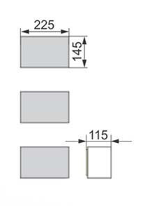 Стеклянная полка Velvex Felay pkFEL.25-43.21