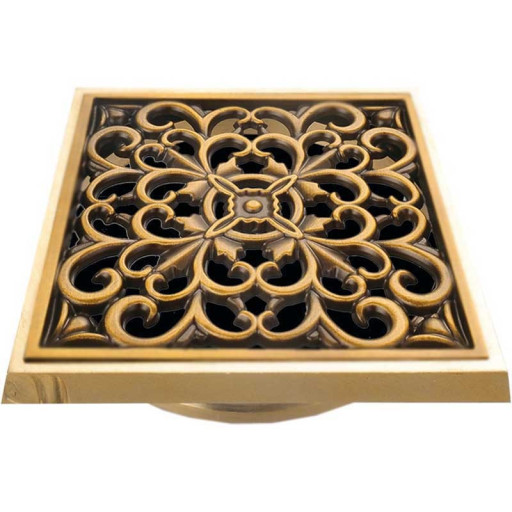 Решетка для трапа Bronze de Luxe Узоры 10x10 21962