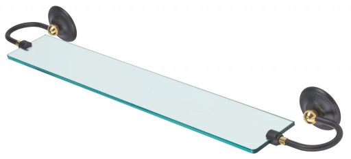 Полка стеклянная, 78 см ART&amp;MAX AM-2147-Nero/Do-Ant