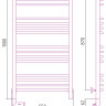 Полотенцесушитель электрический Сунержа Богема 2.0 выгнутая 1000х500 МЭМ левый Без покрытия