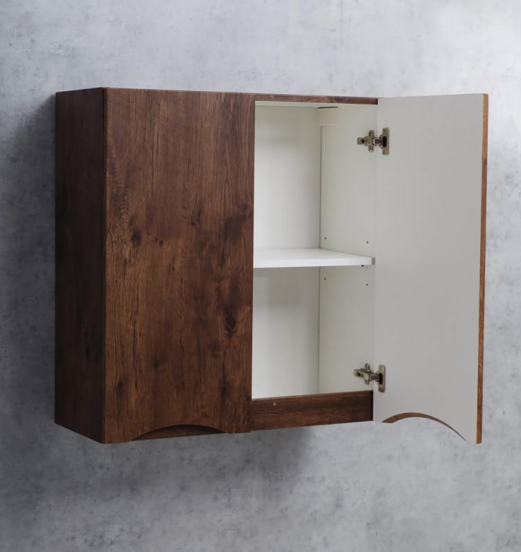 Шкаф подвесной с двумя распашными дверцами с доводчиками, двойной BelBagno FLY-MARINO-700-2A-SC-RW-P