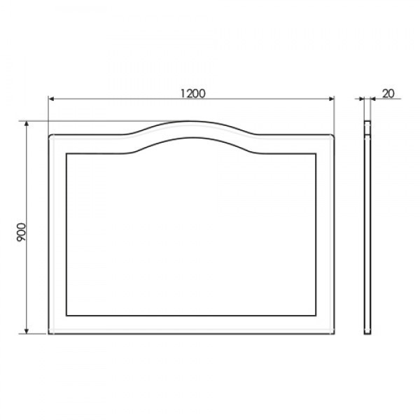 Зеркало Comforty Монако 120