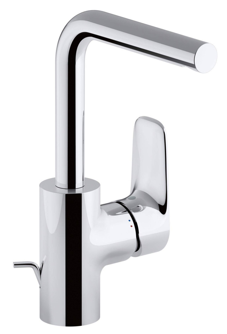 Однорычажный смеситель для раковины с высоким поворотным изливом и картриджем С3 Jacob Delafon ALEO E98331-CP