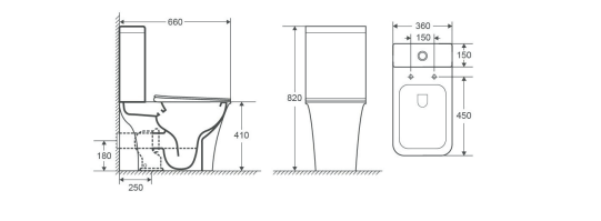 Azario Avero AZ-1213A унитаз компакт с крышкой