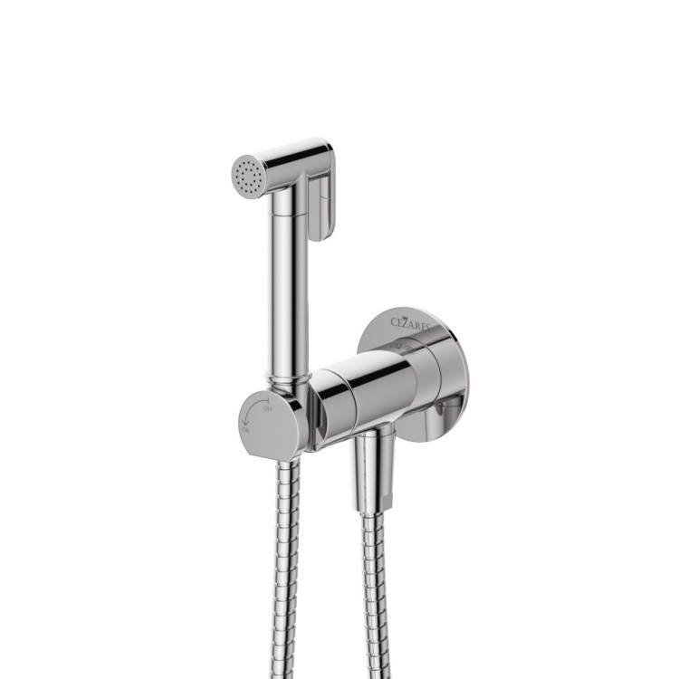 Гигиенический душ со смесителем Cezares LEAF-DIF-SS