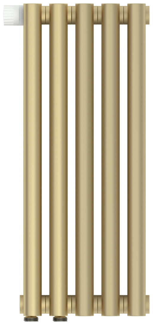 Отопительный радиатор Сунержа Эстет-0 EU50 левый 500х225 5 секций Матовая шампань