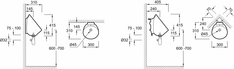 Подвесной Jacob Delafon COQUILLE E1519-00