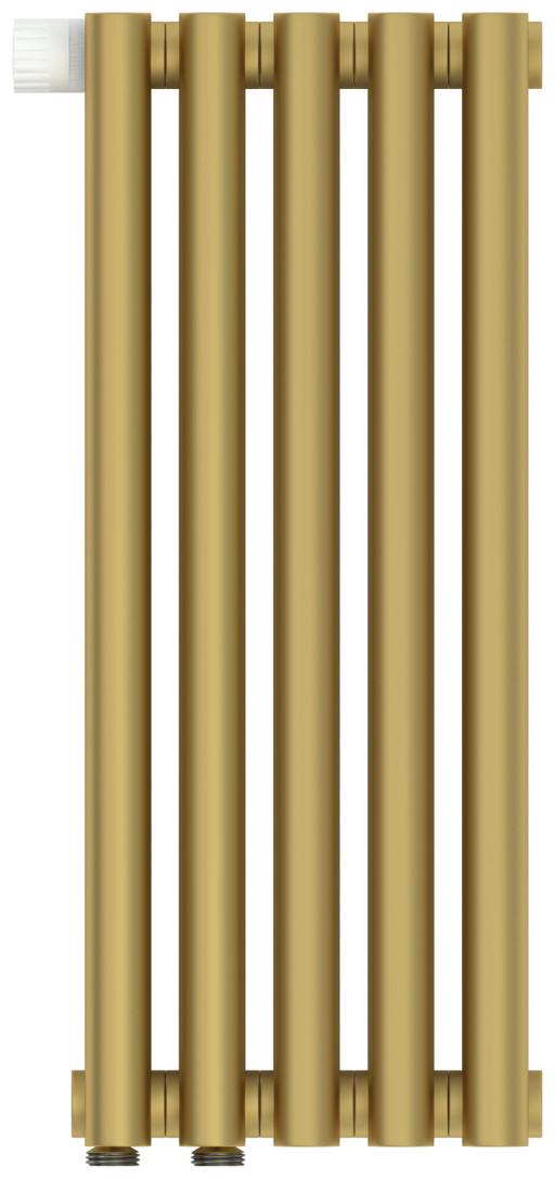 Отопительный радиатор Сунержа Эстет-1 EU50 левый 500х225 5 секций Матовое золото