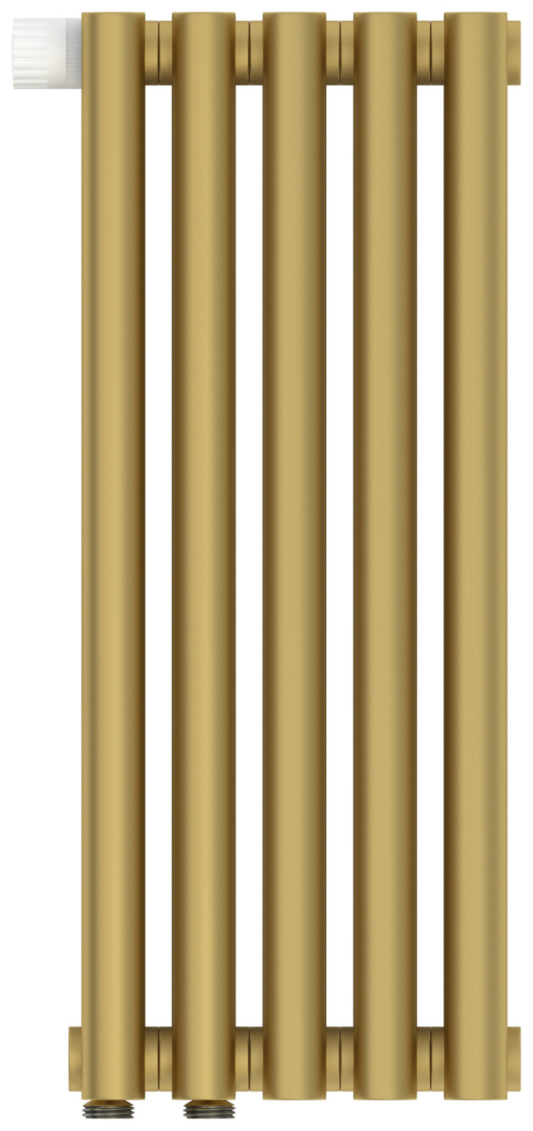 Отопительный радиатор Сунержа Эстет-1 EU50 левый 500х225 5 секций Матовое золото