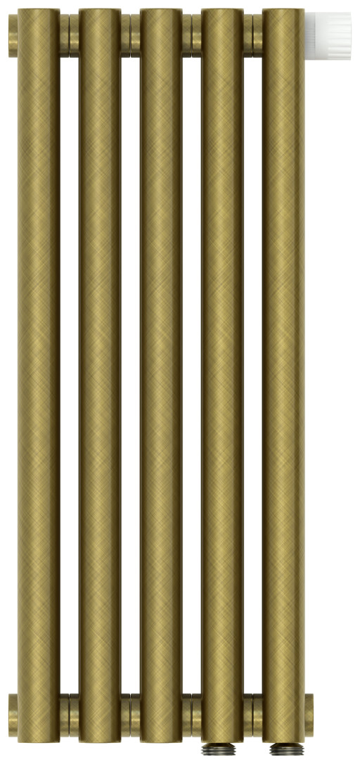 Отопительный радиатор Сунержа Эстет-1 EU50 правый 500х225 5 секций Состаренная бронза