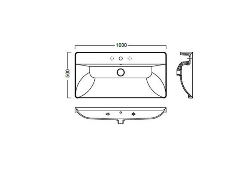 Раковина Hatria Canalgrande 100 Y1EL