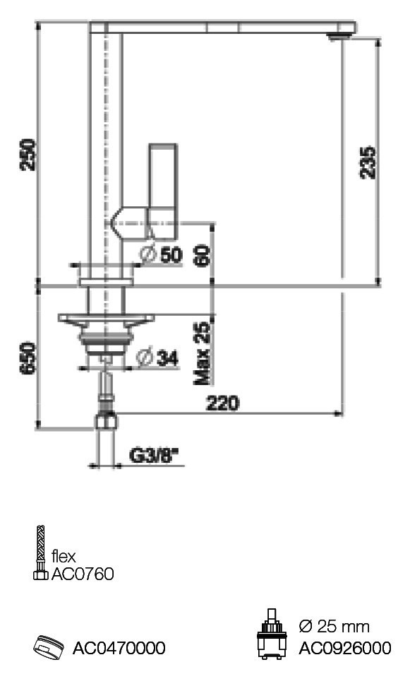 Смеситель для кухни Webert Essential EN920301