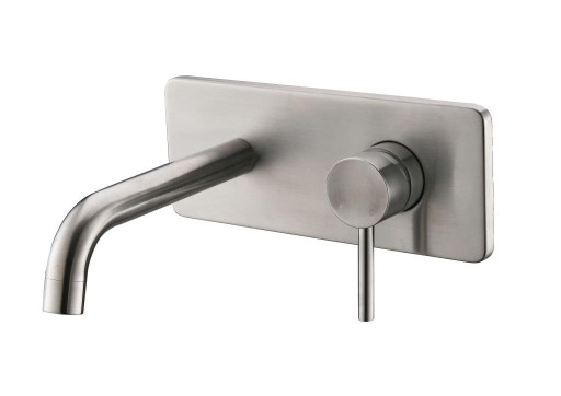 Смеситель для раковины без донного клапана встраиваемый, нержавеющая сталь Cezares ETN-BLVM-IN