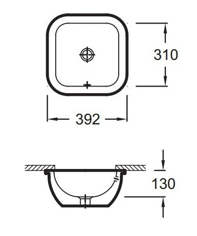 Раковина Jacob Delafon Vox 39 EYE102-00