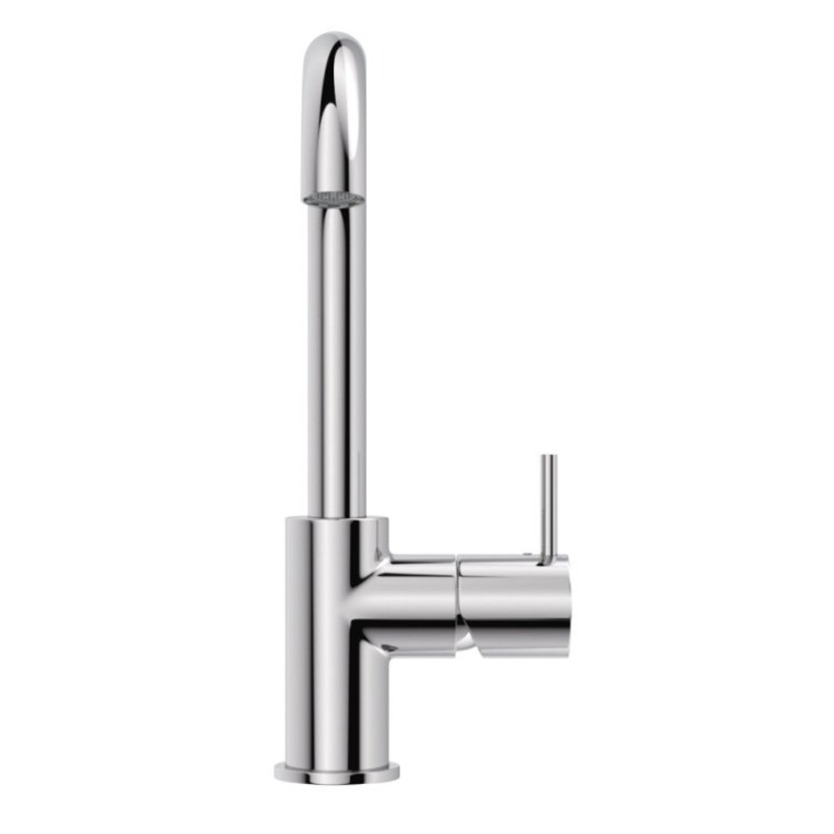 Смеситель для раковины однорычажный c тонкой ручкой, с донным клапаном Cezares LEAF-LSM-A-L-NOP