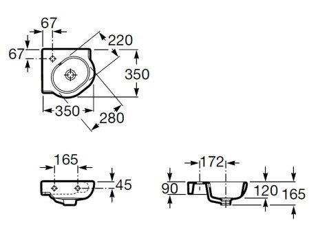 Раковина Roca Meridian N 35 32724C000