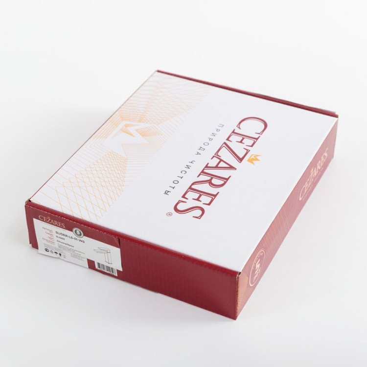 Смеситель для раковины с донным клапаном Cezares SLIDER-LS-NOP