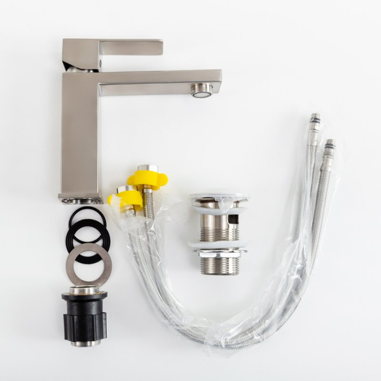 Смеситель для раковины с донным клапаном Cezares SLIDER-LS-NOP