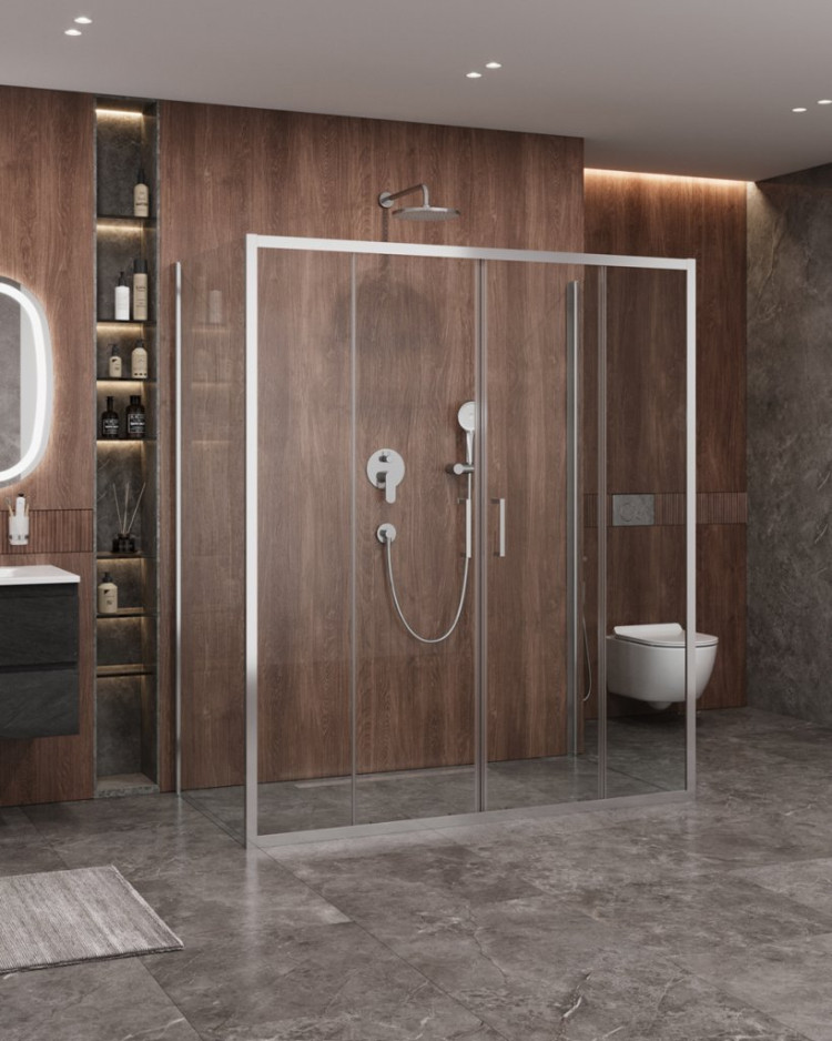 Душевой уголок MOLVENO-AH-2/2 Cezares MOLVENO-AH-2/2-170/90-C-Cr-IV