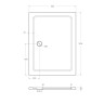 Душевой поддон из стеклокомпозита (SMC) TRAY-M-AH-35-W Cezares TRAY-M-AH-140/90-ML