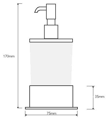 Дозатор для жидкого мыла Bemeta Plaza 140109161