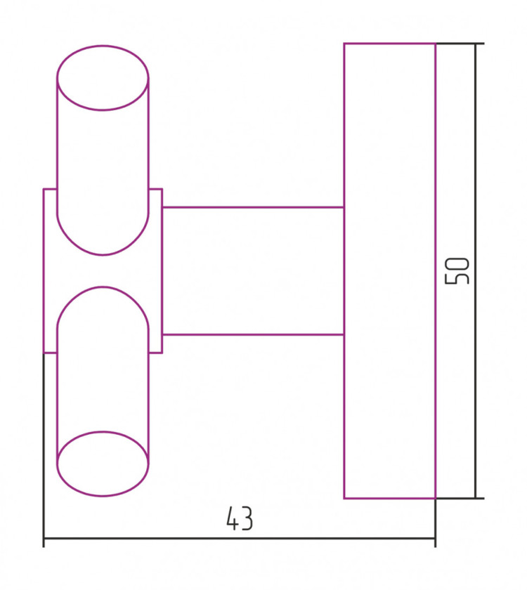 Вешалка Сунержа Виктория настенная (L 50) Золото