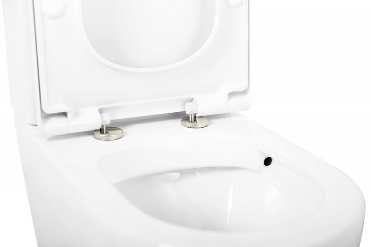 Сиденье дюропласт, soft close, металлическое крепление Cezares CZR-870-SC