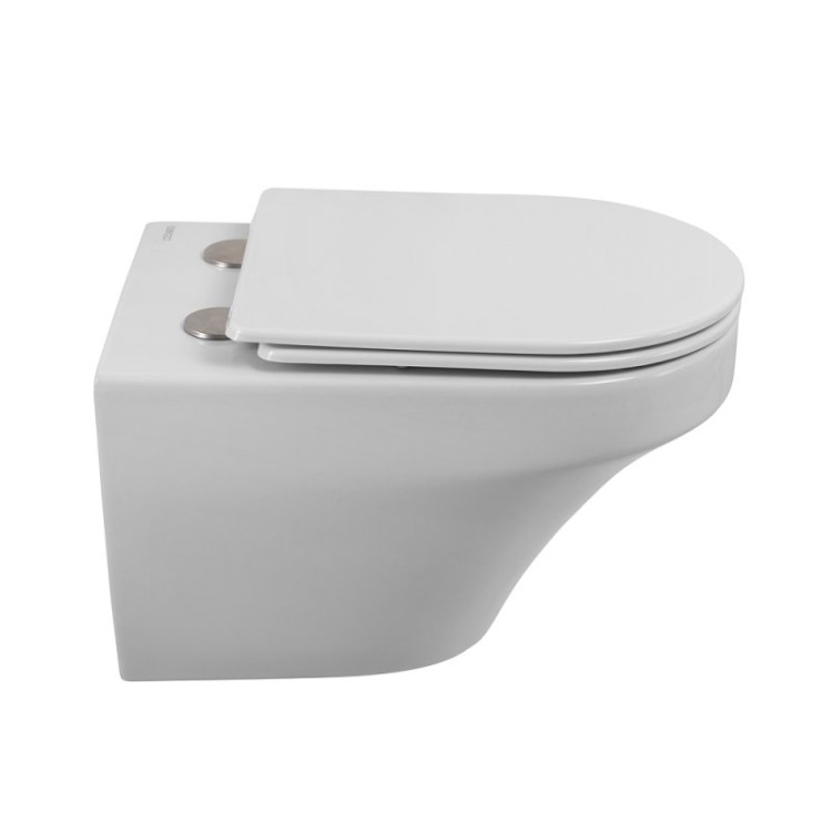 Сиденье дюропласт, soft close, металлическое крепление Cezares CZR-870-SC