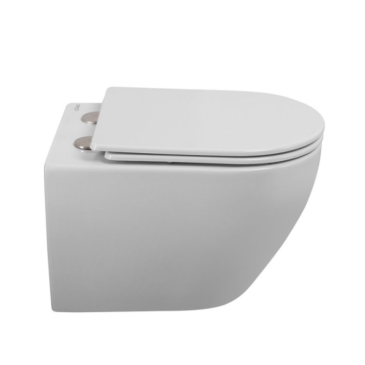 Сиденье дюропласт, soft close, металлическое крепление Cezares CZR-870-SC