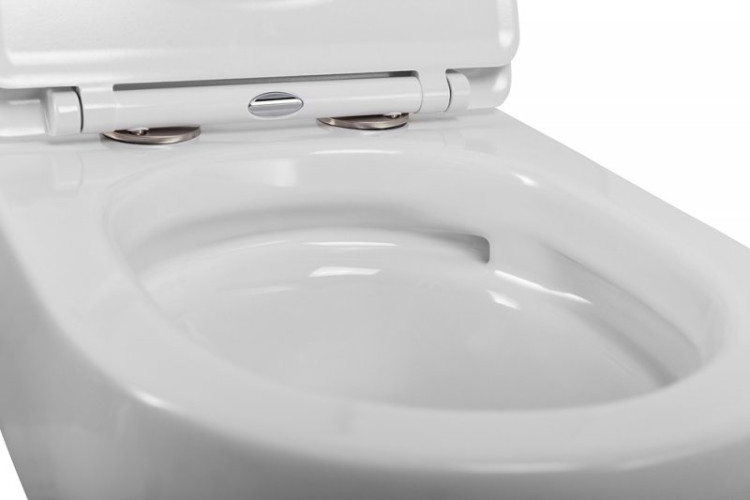 Сиденье дюропласт, soft close, металлическое крепление Cezares CZR-870-SC