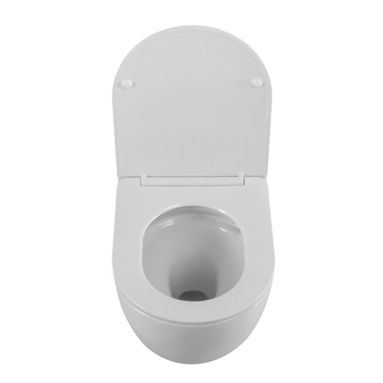 Сиденье дюропласт, soft close, металлическое крепление Cezares CZR-870-SC