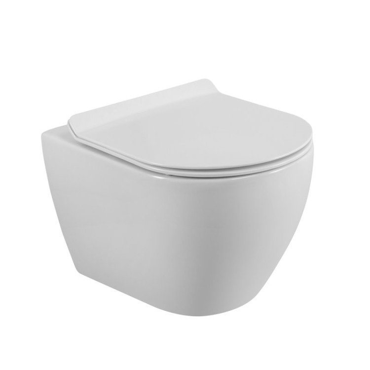 Сиденье дюропласт, soft close, металлическое крепление Cezares CZR-870-SC