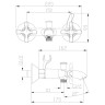 Смеситель Lemark Duetto LM5712C для ванны
