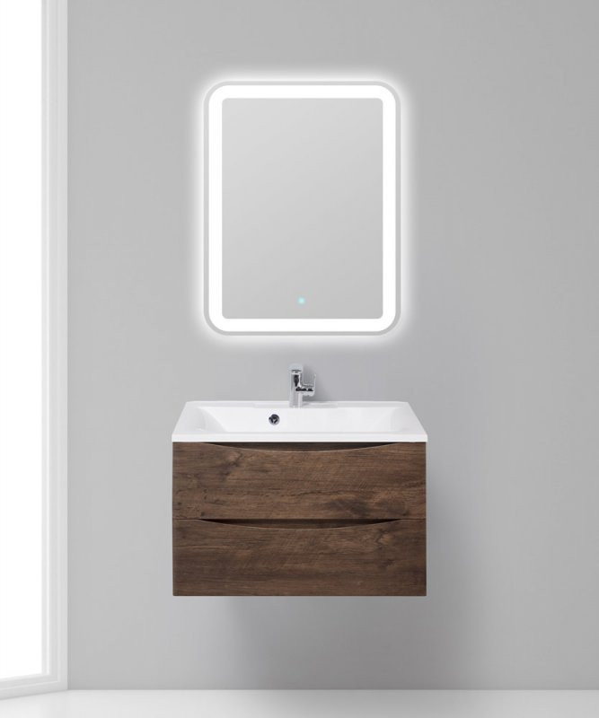 База под раковину подвесная с двумя выкатными ящиками, 750x450x500 BelBagno MARINO-750-2C-SO-RW-P