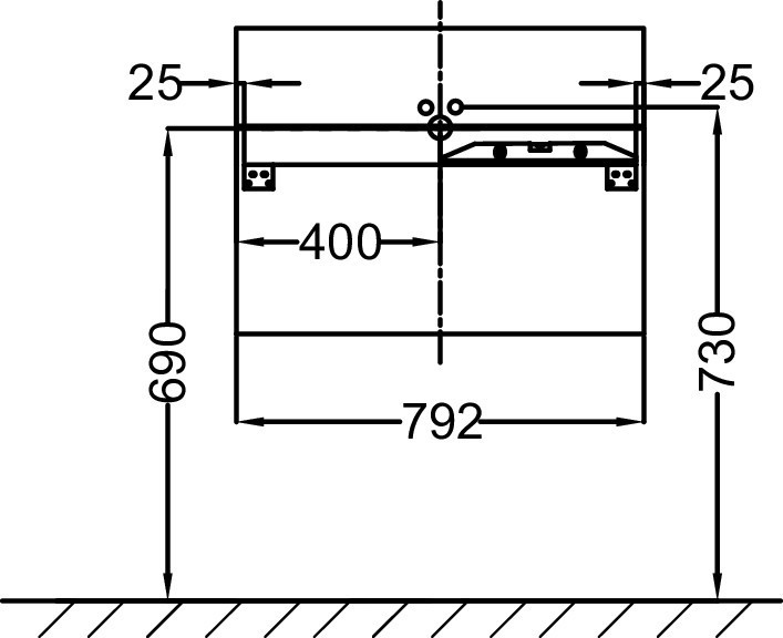 Мебель под раковину 80 см Jacob Delafon TERRACE EB1186-274