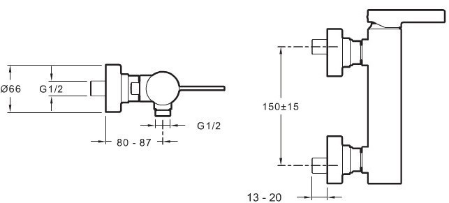 Смеситель для душа Jacob Delafon Stillness E12779-4-CP