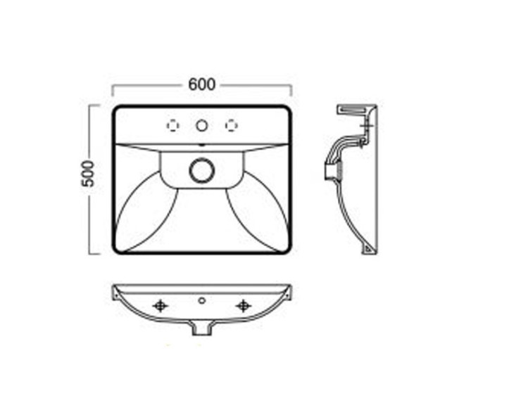 Раковина Hatria Canalgrande 60 Y1EJ