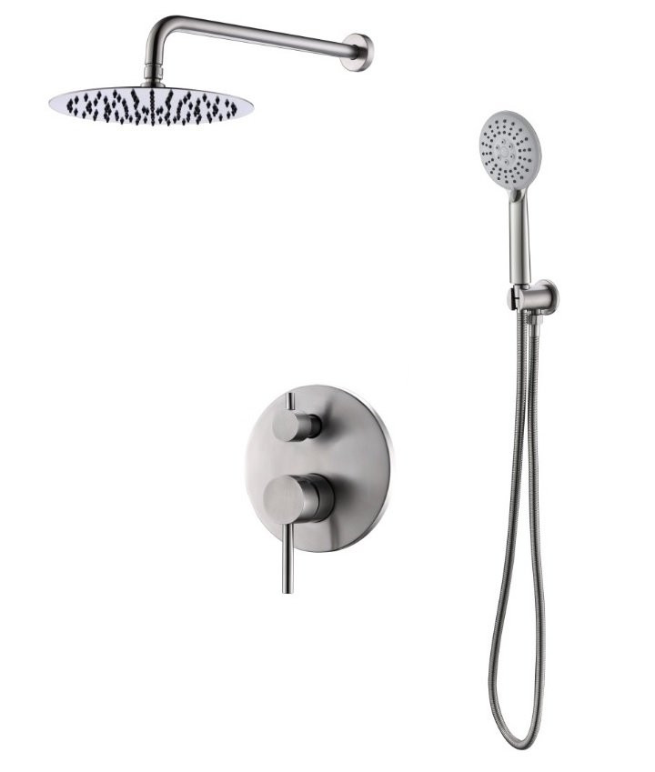 Душевой комплект со встраиваемым смесителем с переключателем, верхним душем 200 мм, ручным душем Cezares ETNA-SET-DDS-IN