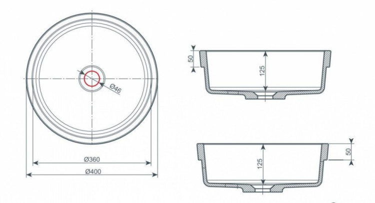 Раковина Kolpa San Oriana In 40