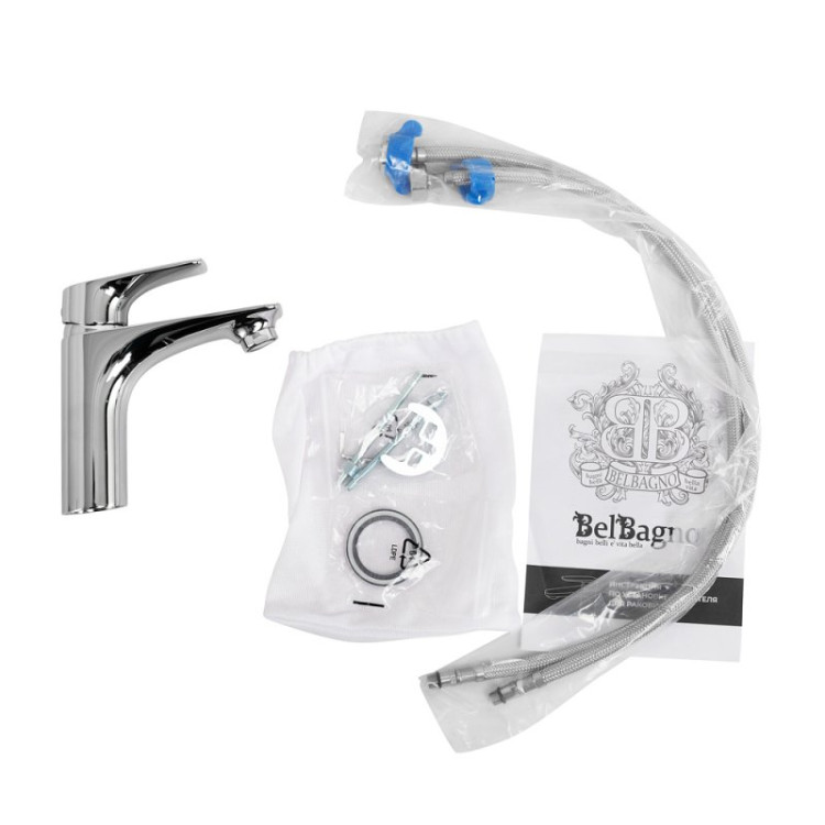 Смеситель для раковины без донного клапана Cezares MARINO-LVM-CRM-W0